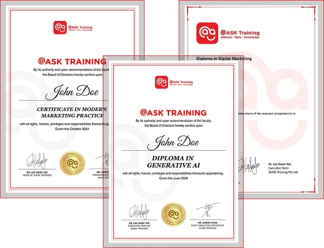 Recognized Certification badges