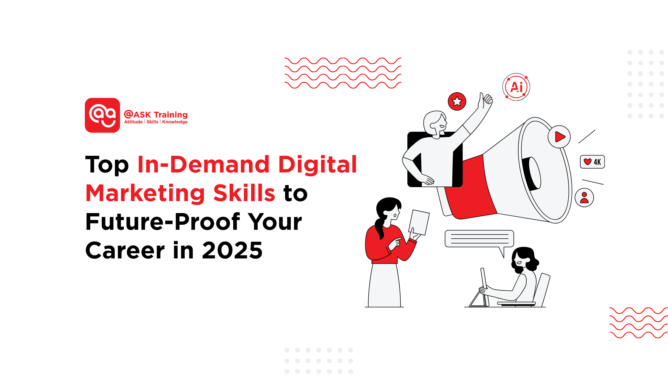 poster for top in demand digital marketing skills to future proof your career in 2025
