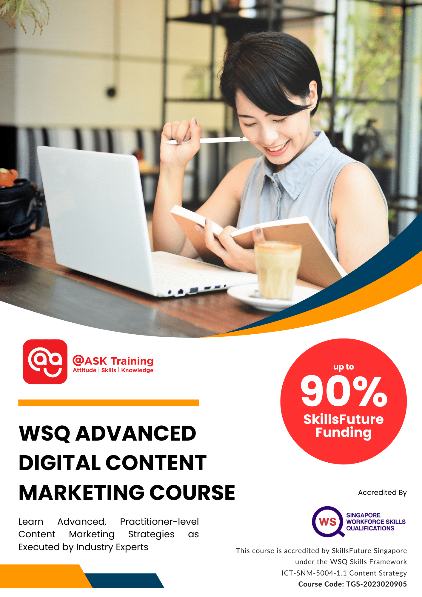 Advanced Digital Content Marketing Course Brochure Cover