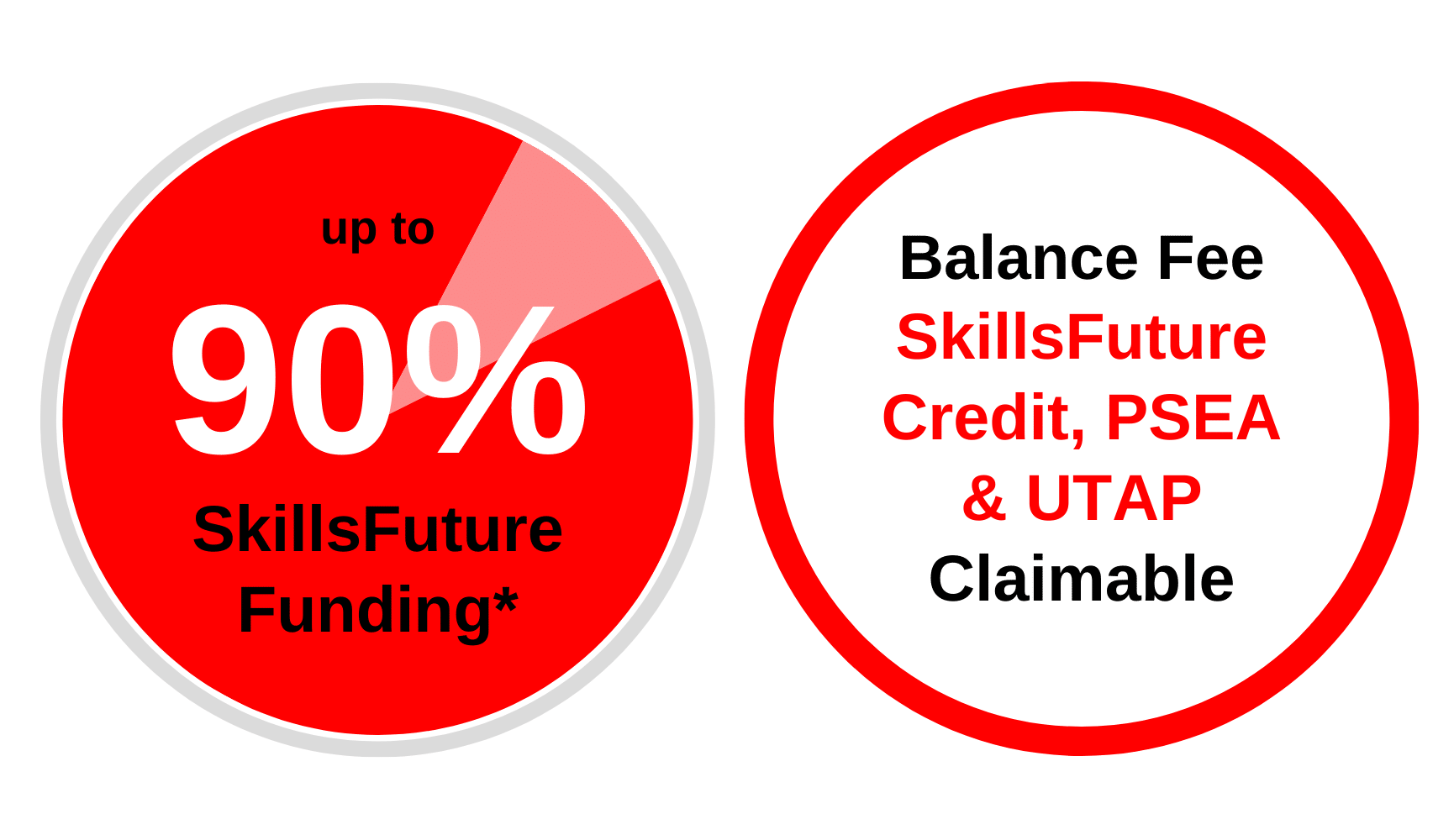 WSQ Website and Landing Page Conversion Optimisation Course - SkillsFuture Subsidies Funding Diagram