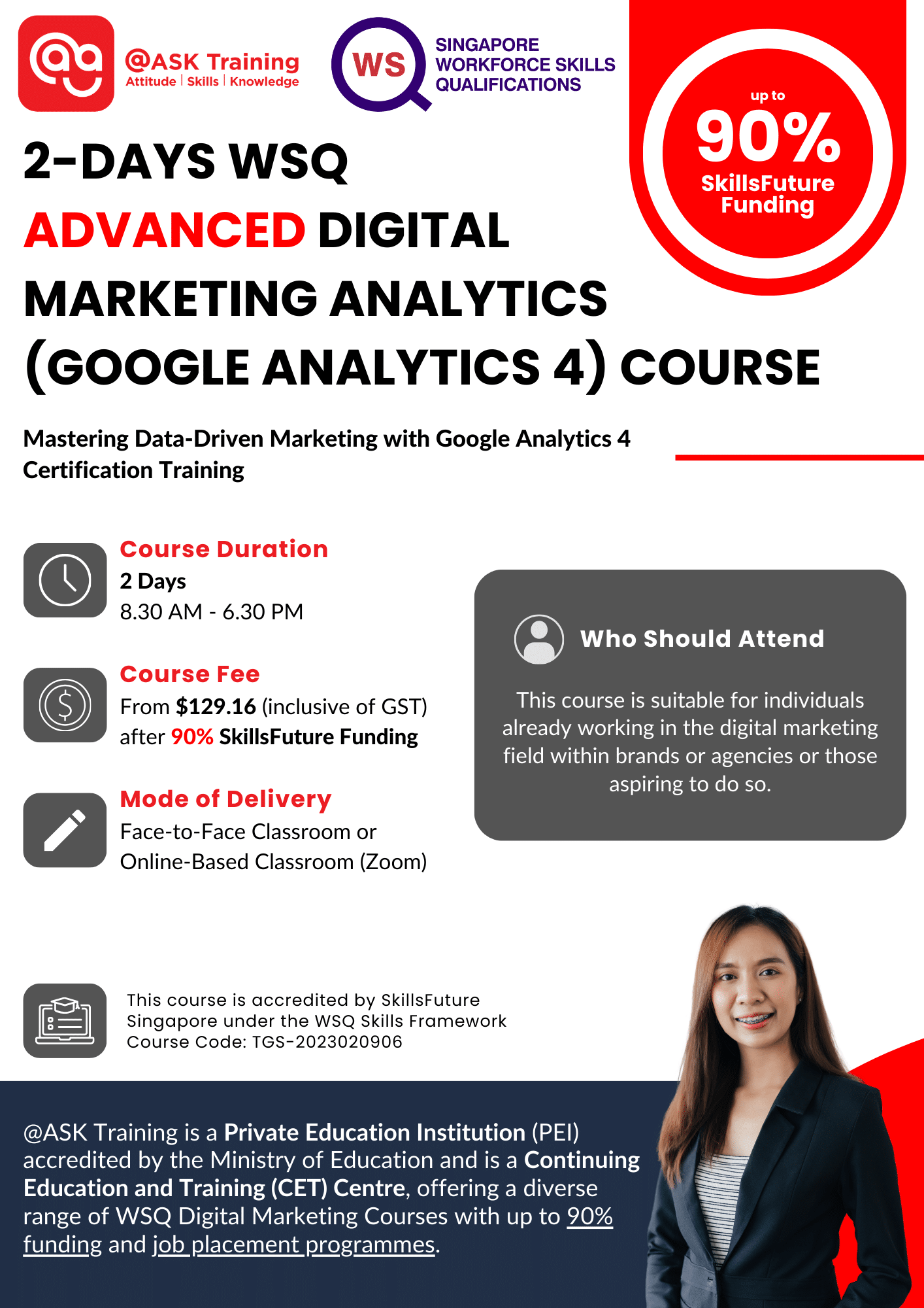 Advanced Digital Marketing Analytics (Google Analytics) Course Brochure Cover