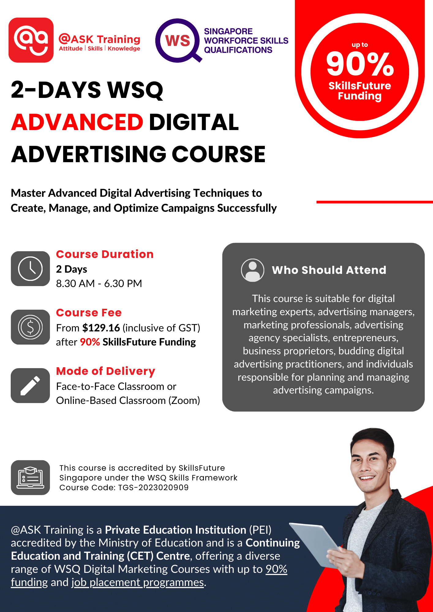 Advanced Digital Advertising Course Brochure Cover