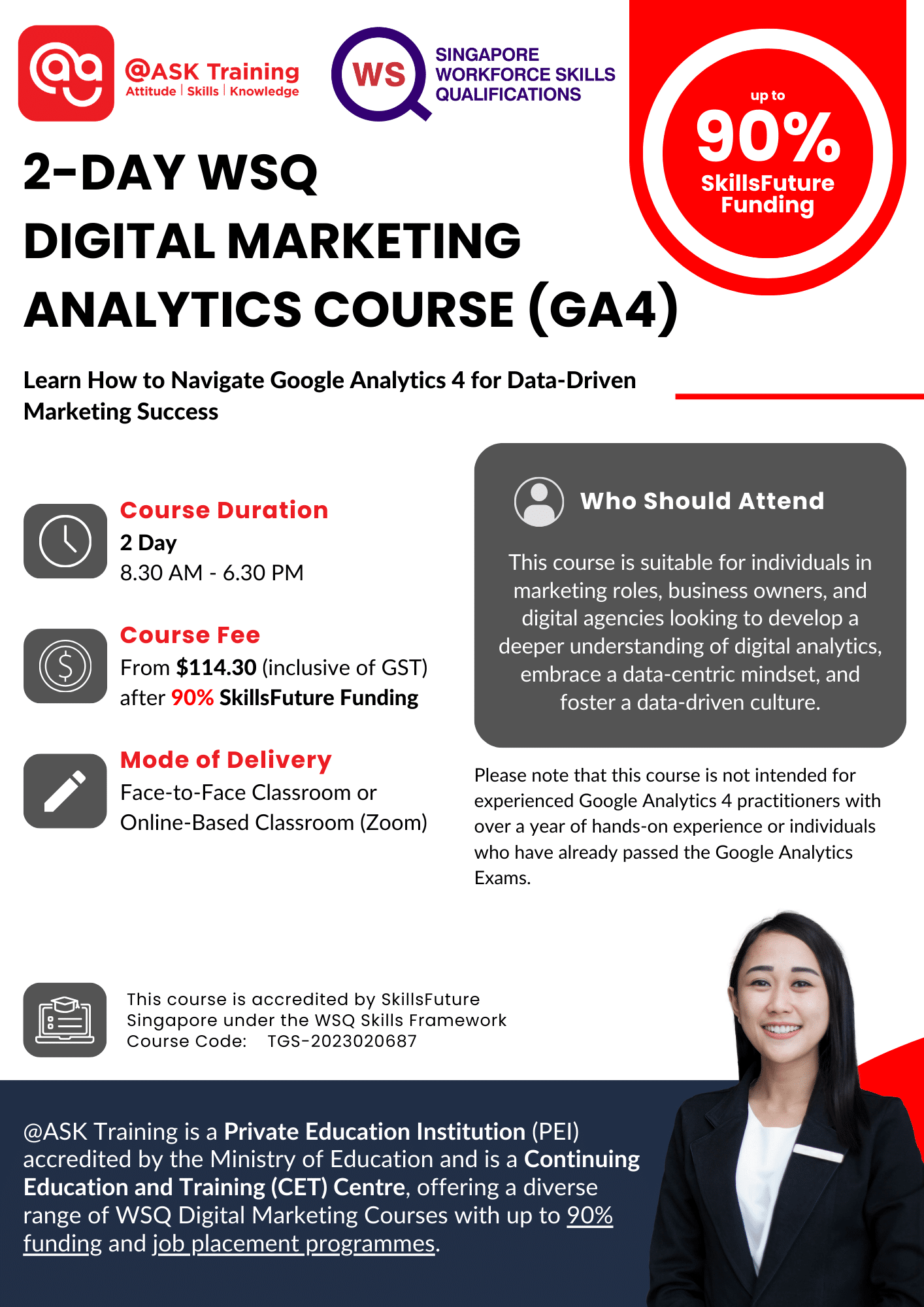 WSQ Digital Marketing Analytics (Google Analytics) Course Brochure Cover