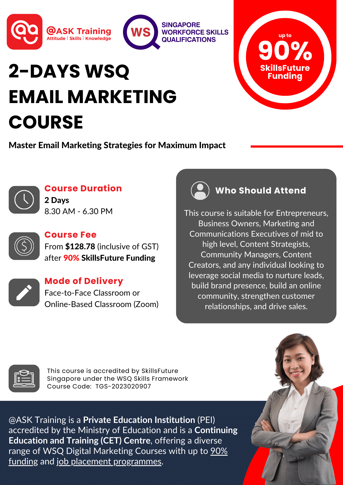Email Marketing Course Brochure Cover