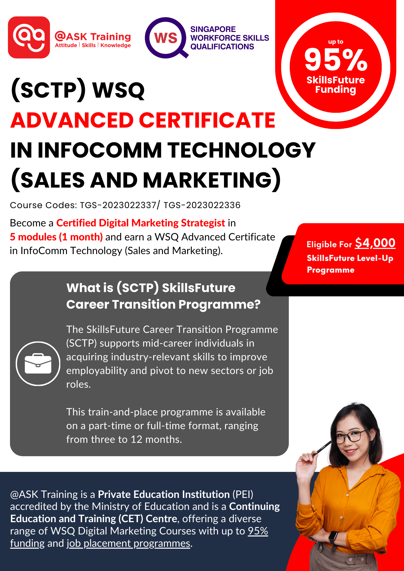 (SCTP) Advanced Certificate in Digital Marketing Course Brochure Cover