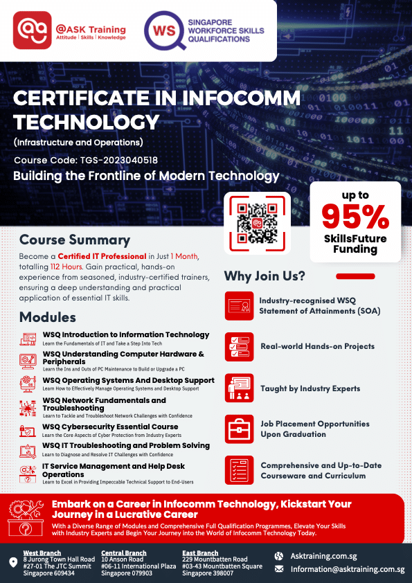Certificate in Infocomm Technology (Infrastructure and Operations) Brochure Cover