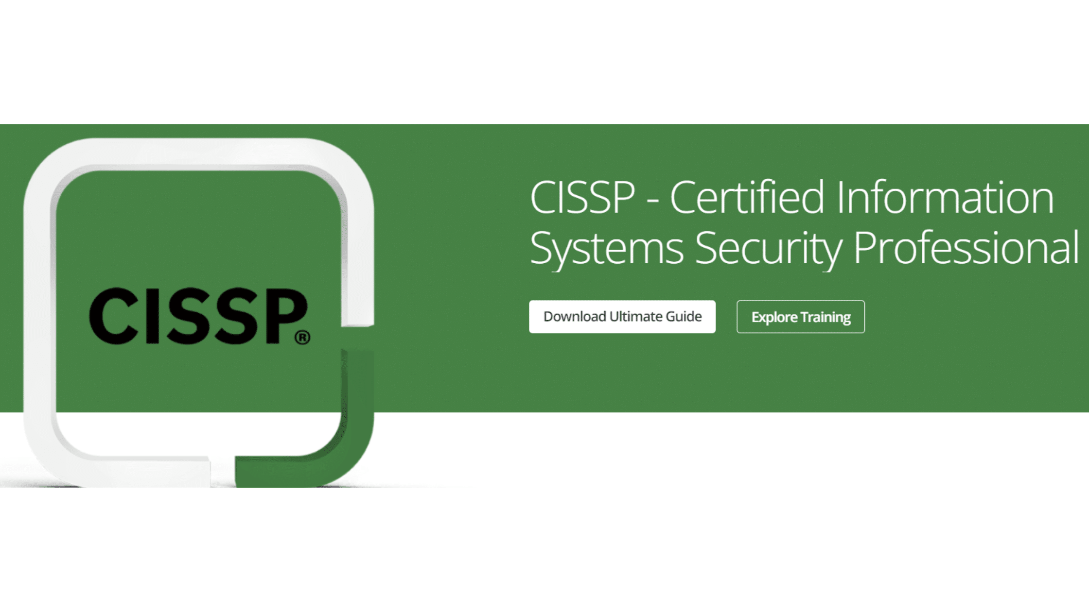 An image of Certified Information Systems Security Protocol homepage