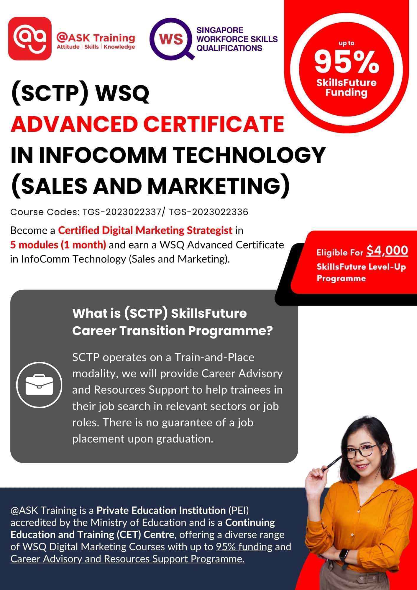 (SCTP) Advanced Certificate in Digital Marketing Course Brochure Cover