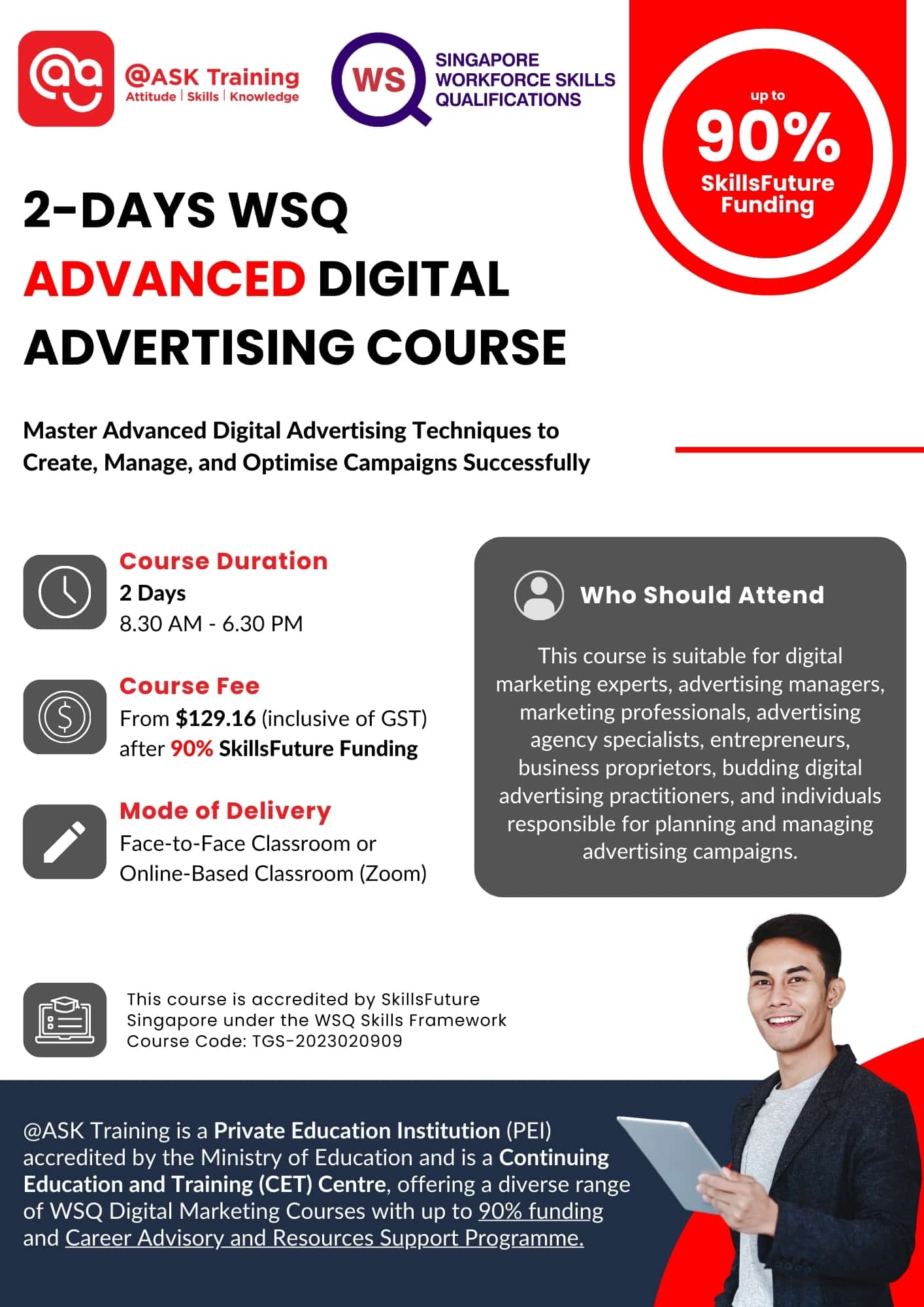 Advanced Digital Advertising Course Brochure Cover