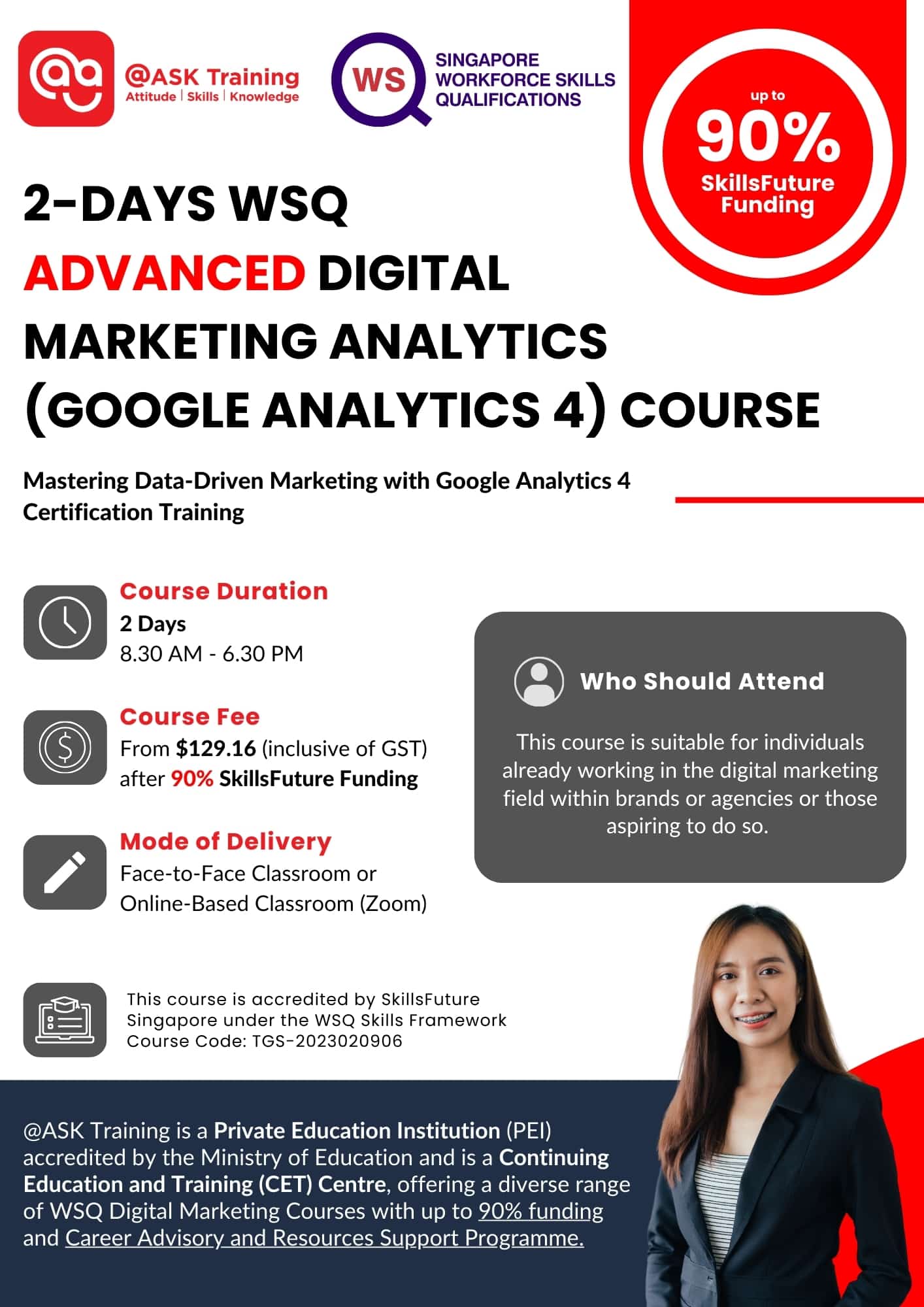 Advanced Digital Marketing Analytics (Google Analytics) Course Brochure Cover