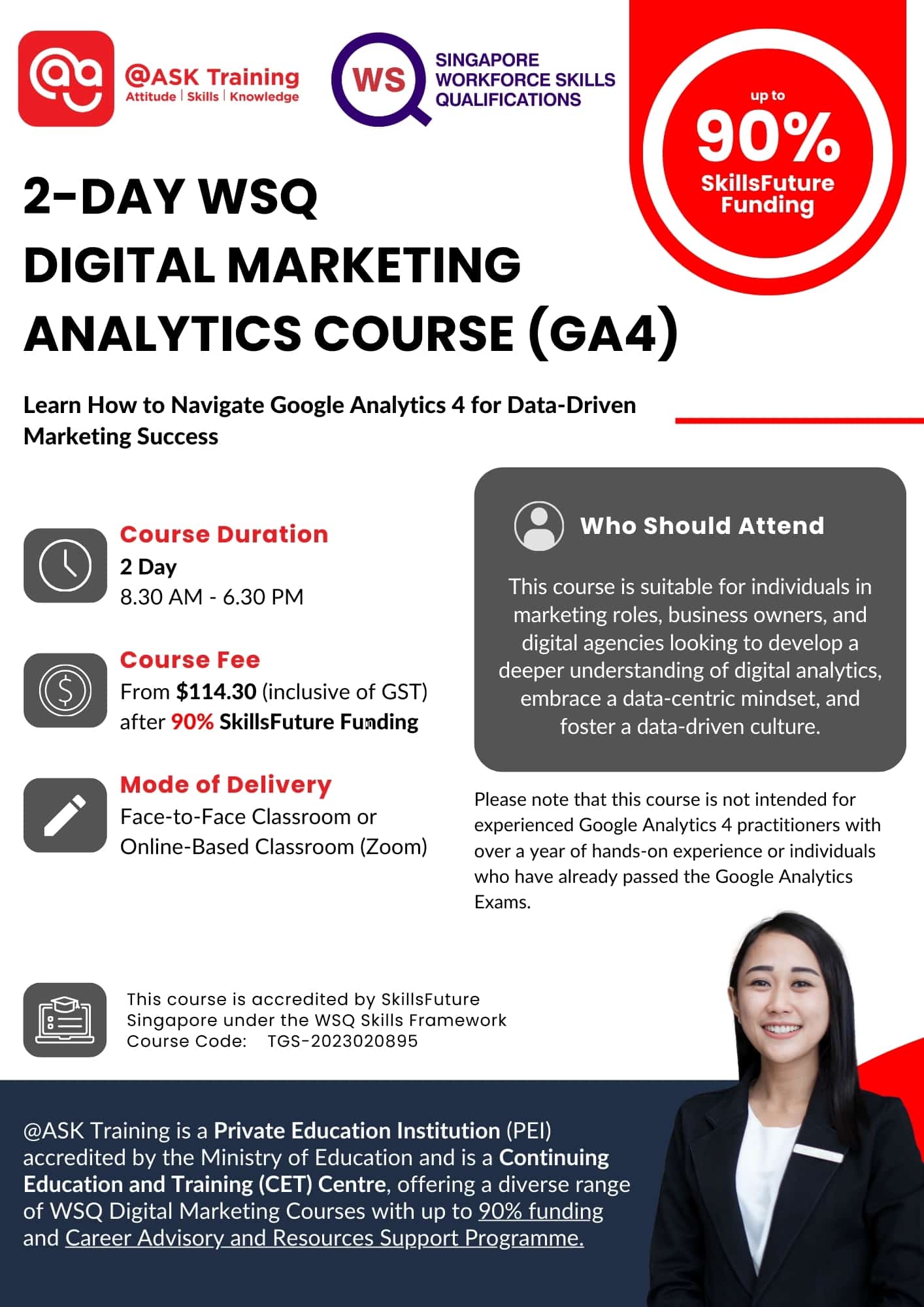 WSQ Digital Marketing Analytics (Google Analytics) Course Brochure Cover