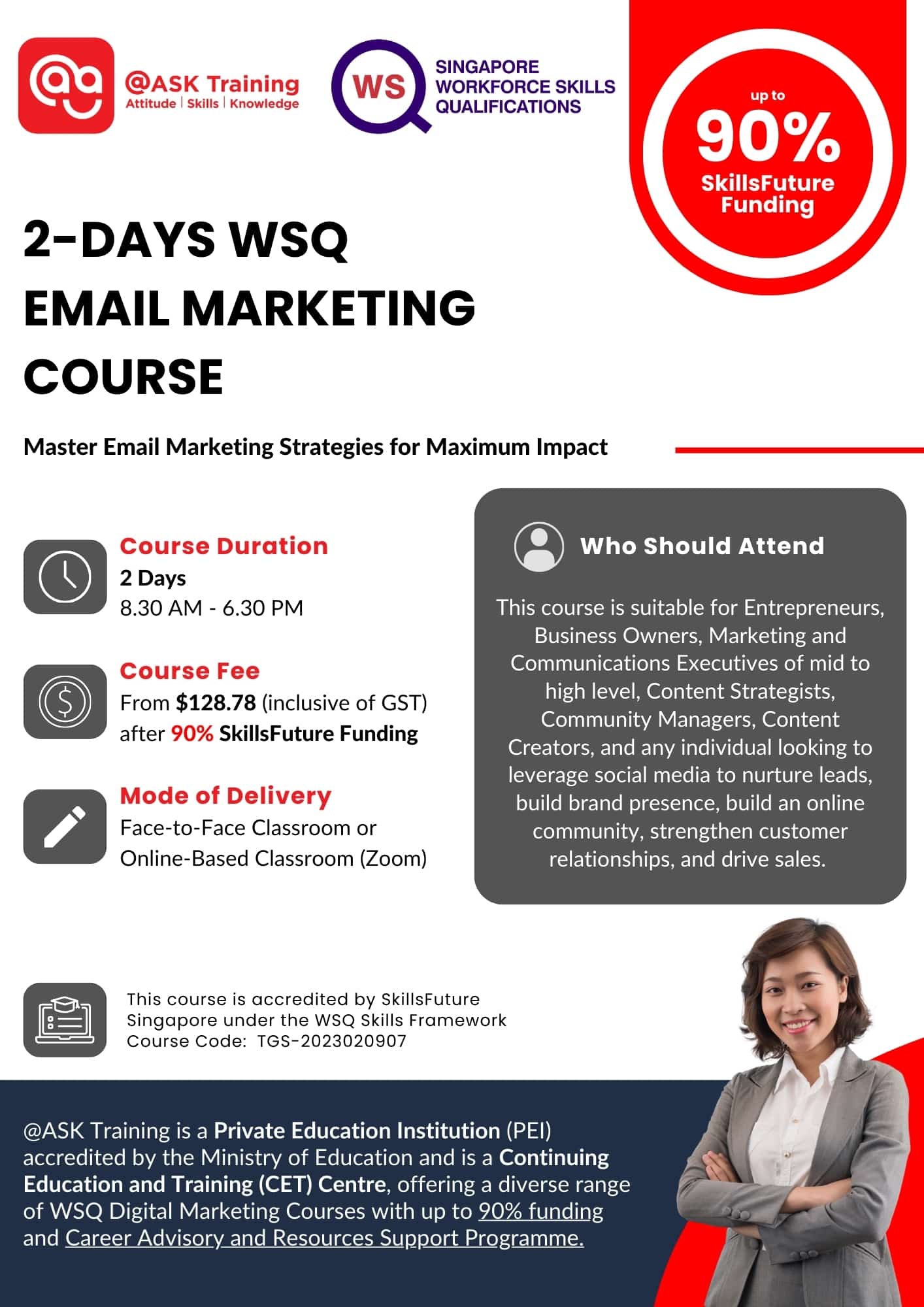 Email Marketing Course Brochure Cover