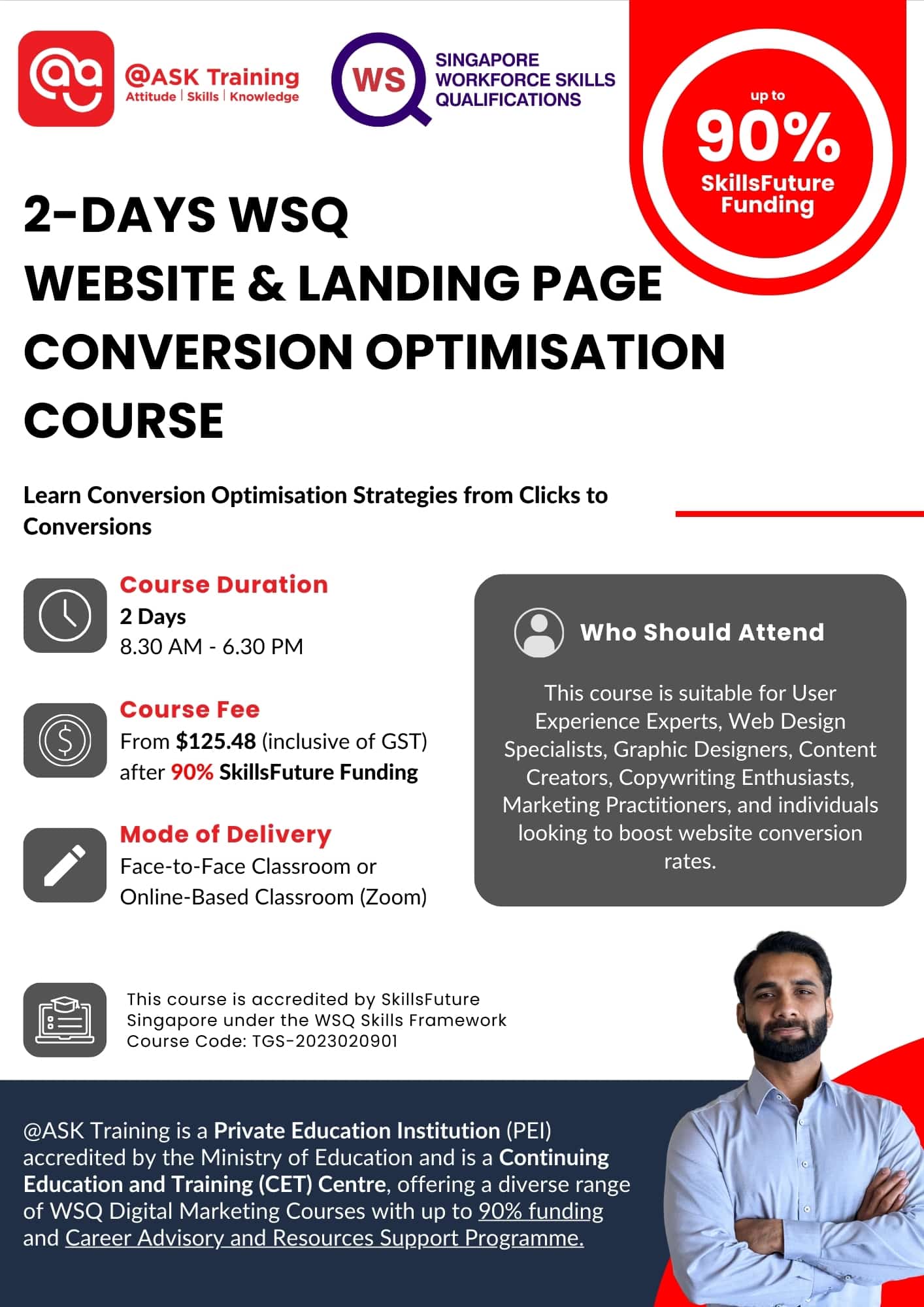 Website & Landing Page Conversion Optimisation Course Brochure Cover