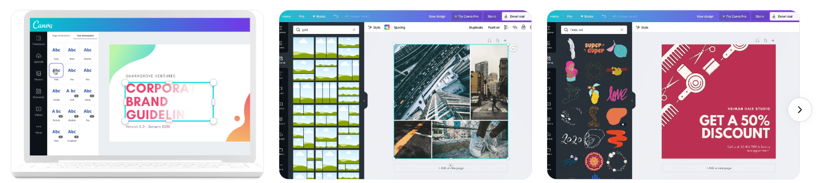 example of canva as a content creation tool