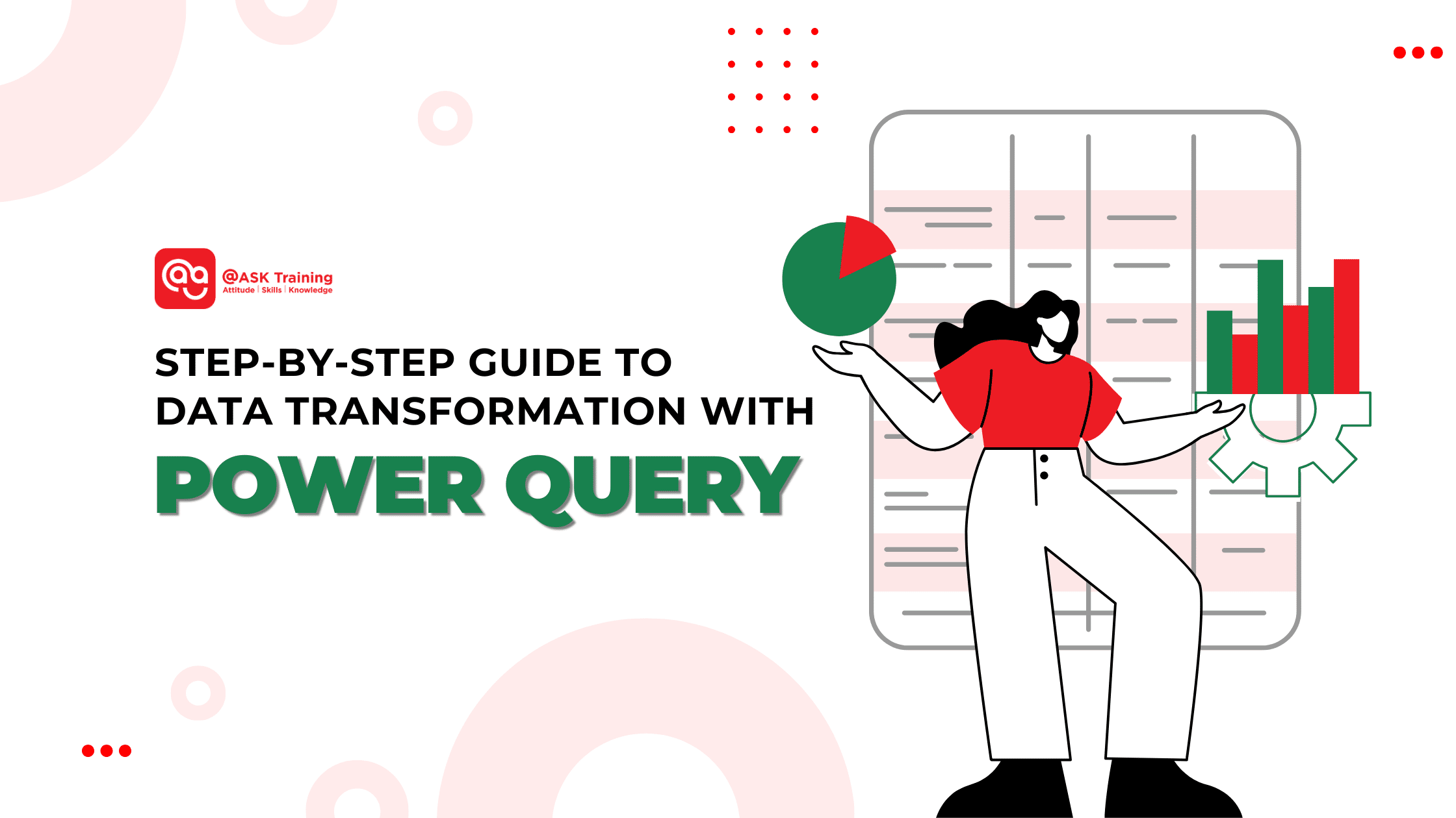 header image for power query guide with human and data elements