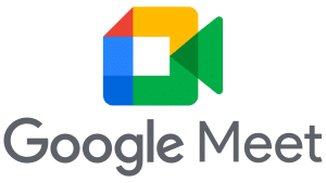 an image of google meet logo and texts