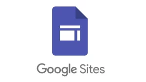 an image of google sites icon with texts