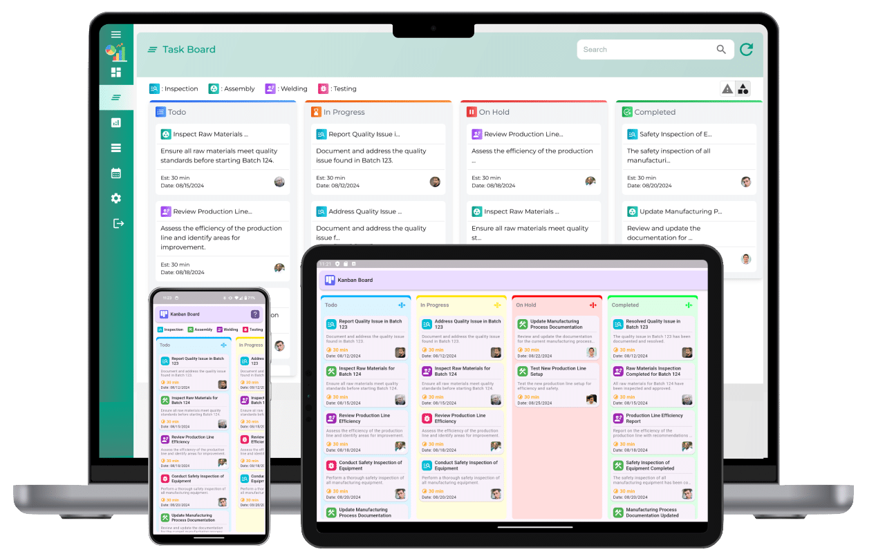 kanban board sample for IT project management