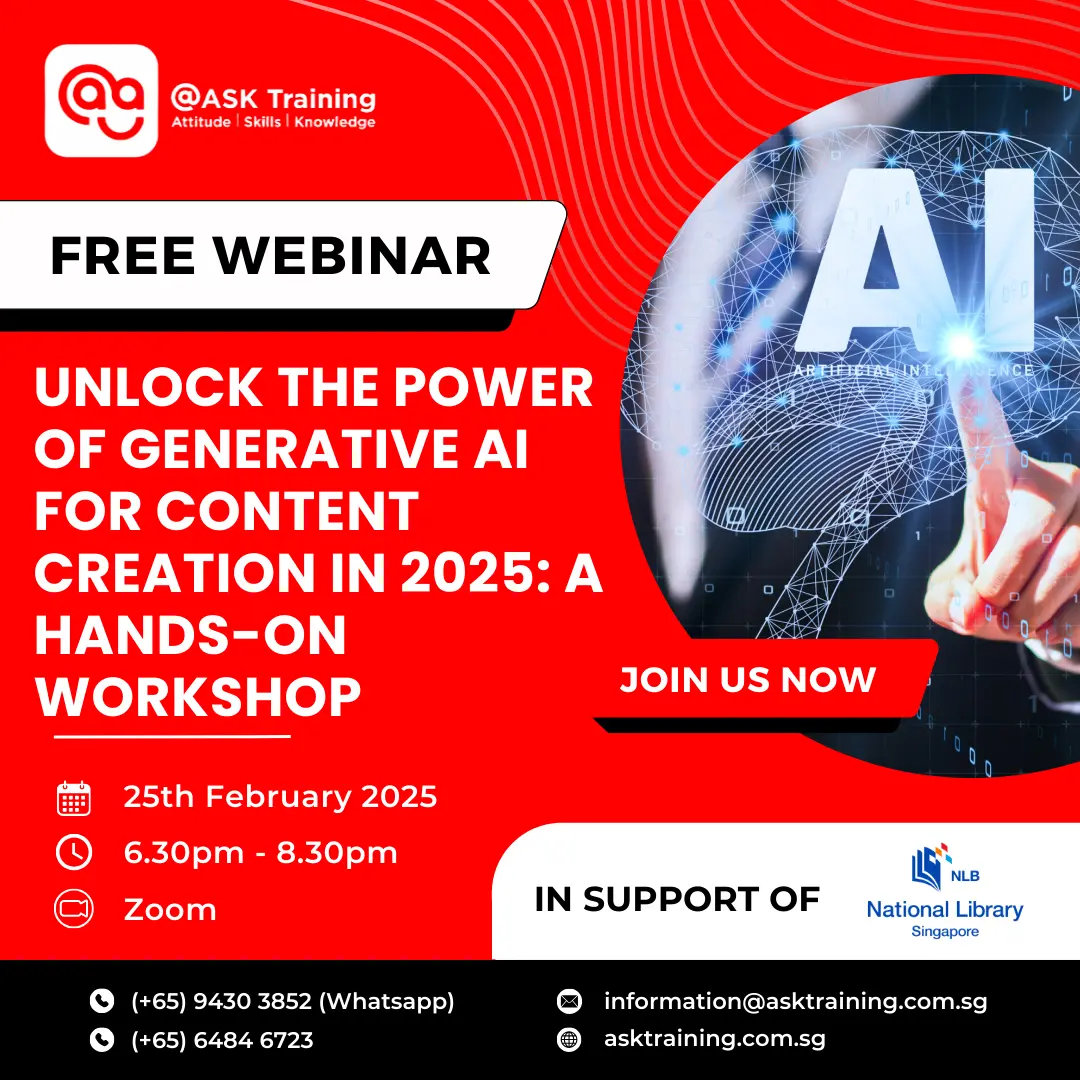 Unlock the Power of Generative AI for Content Creation in 2025 Free Webinar Cover