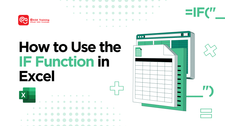 header banner for IF function and excel elements