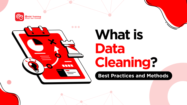 header banner for what is data cleaning with chart elements