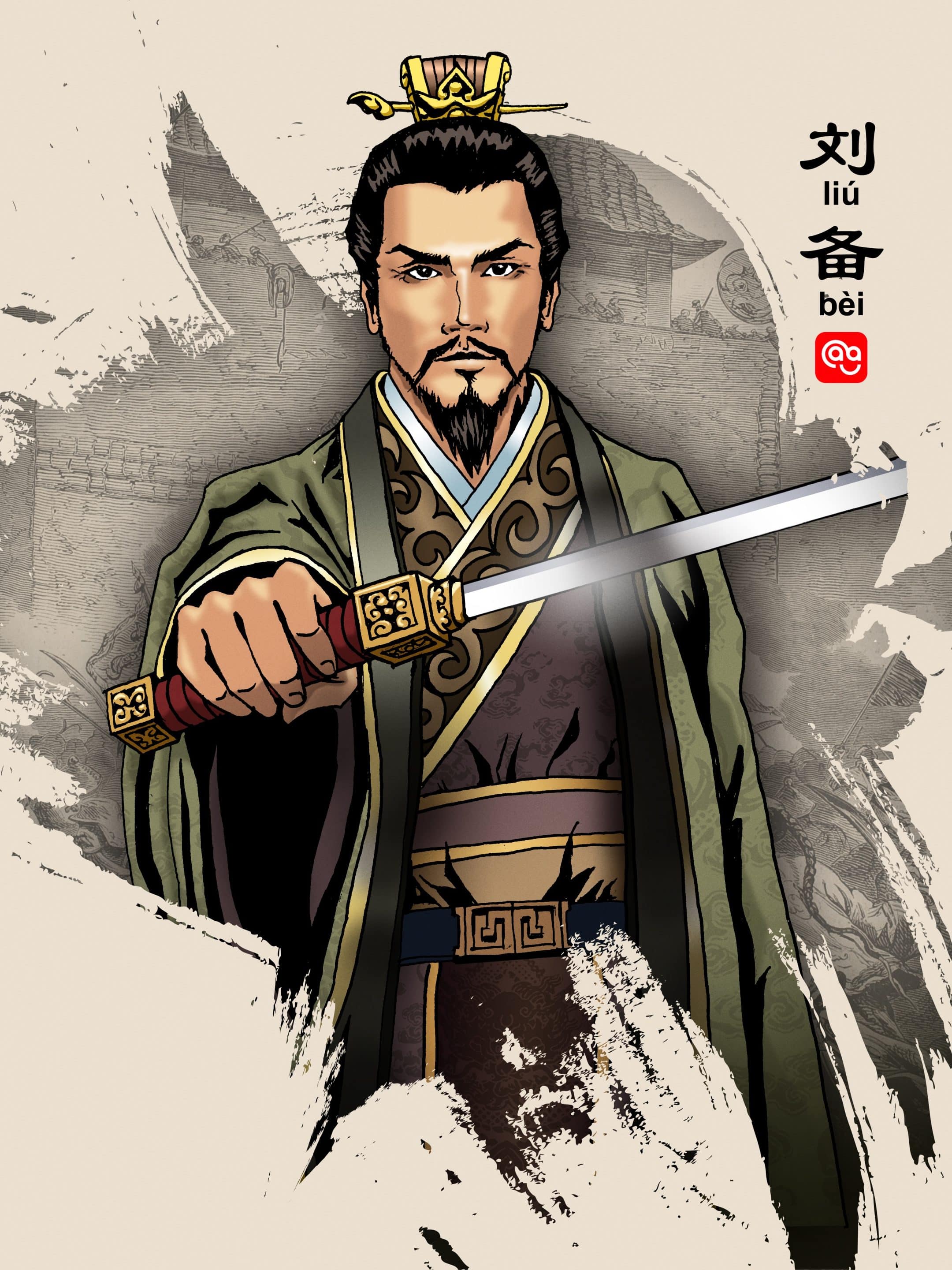 image of liu bei as one of the leaders in three kingdoms
