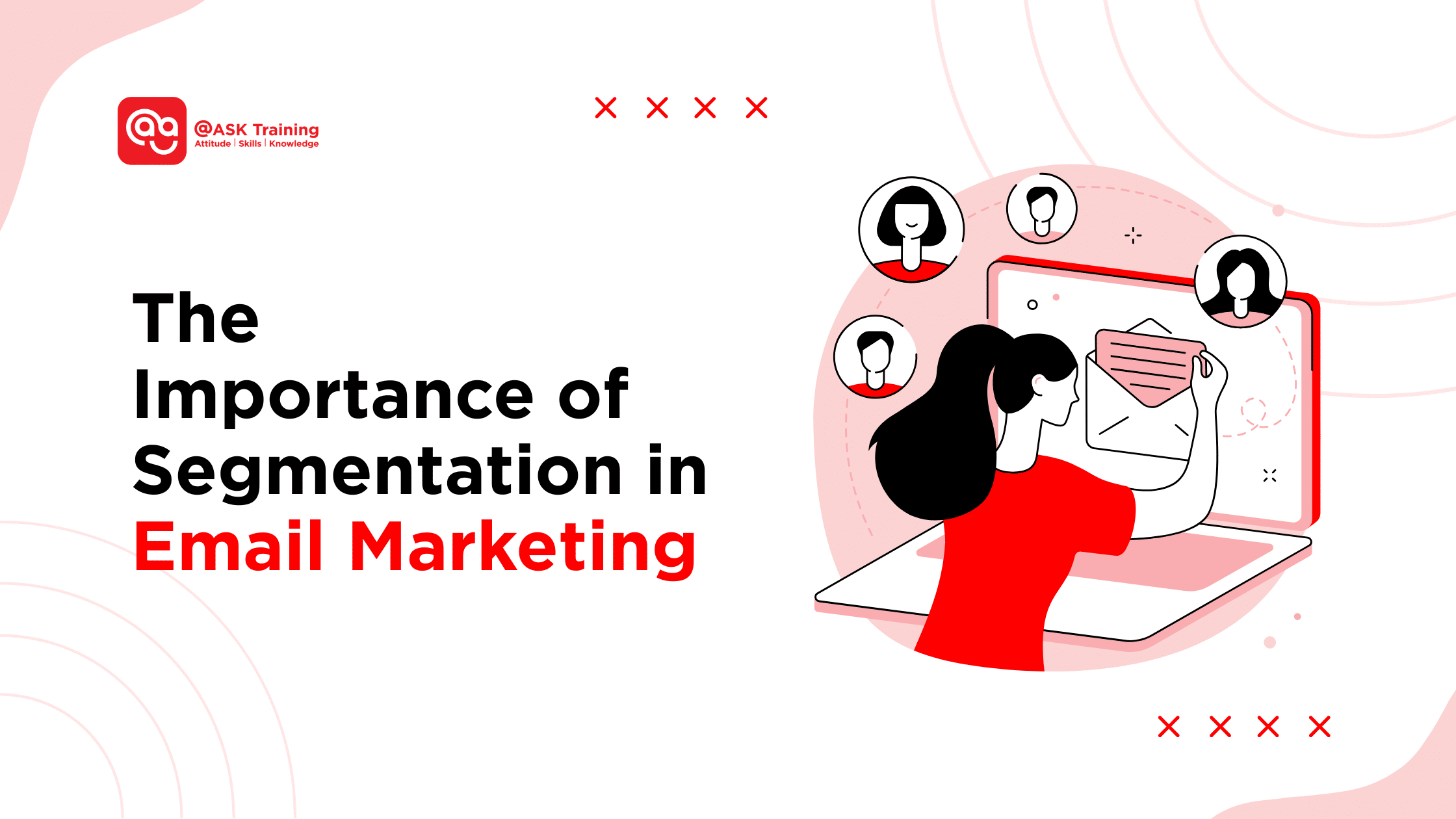 a header banner for the importance of segmentation in email marketing with human elements