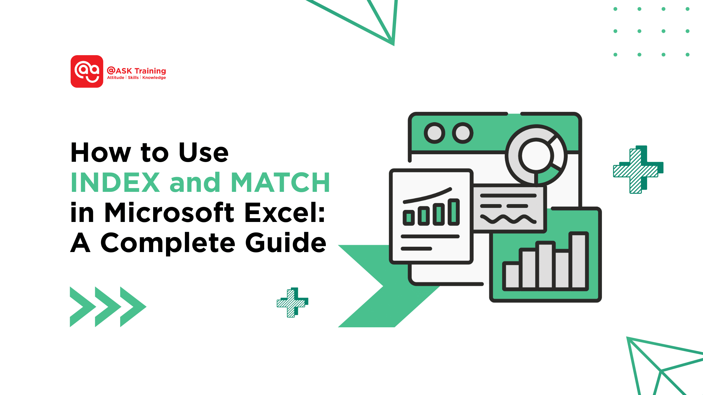 header banner of how to use index and match in microsoft excel with graphs elements