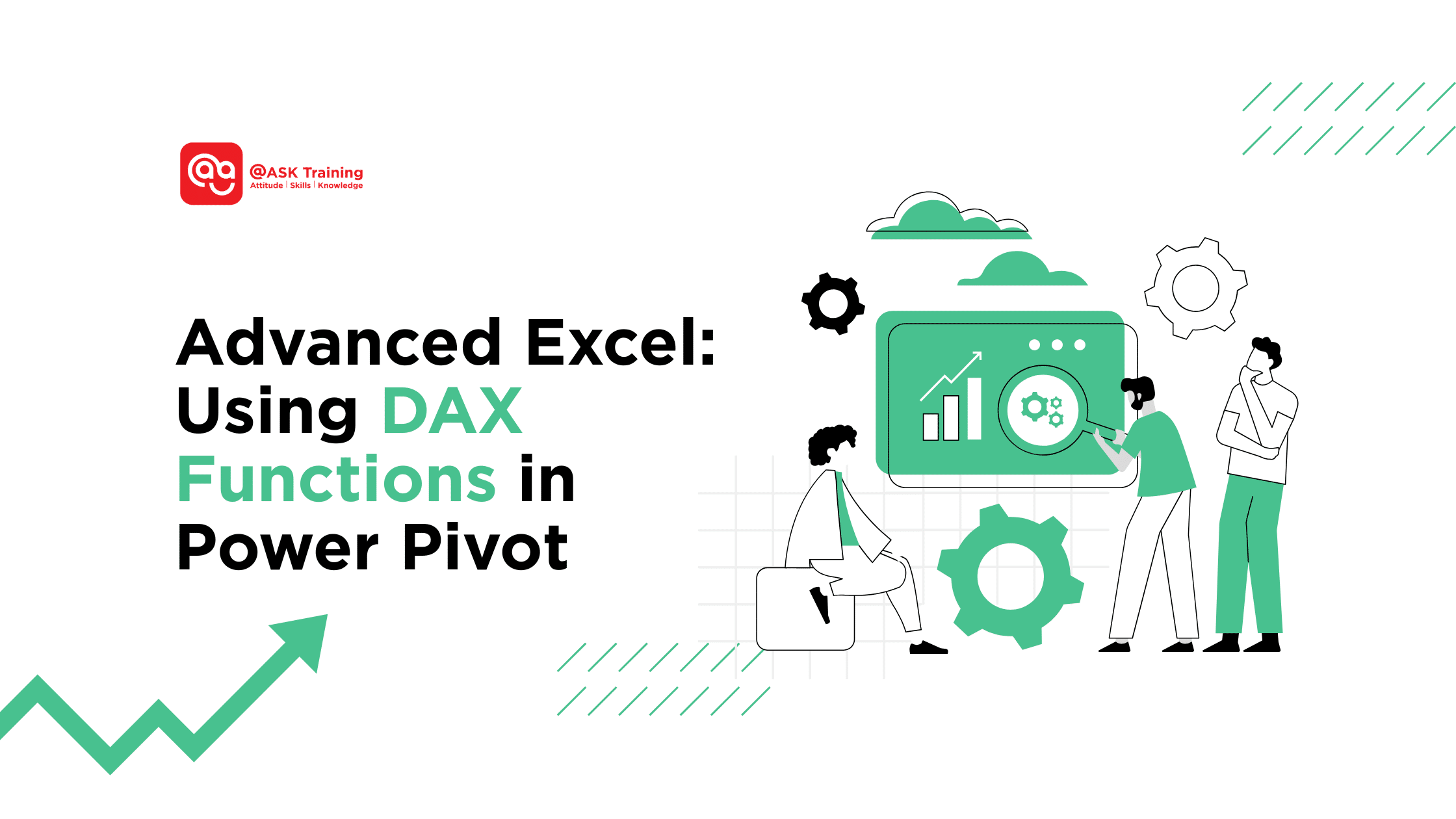 header banner for advanced excel using DAX functions in power pivot