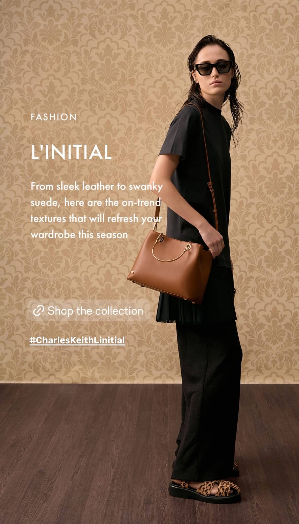 a screenshot of charles & keith's new collection launch on instagram story as short-form content
