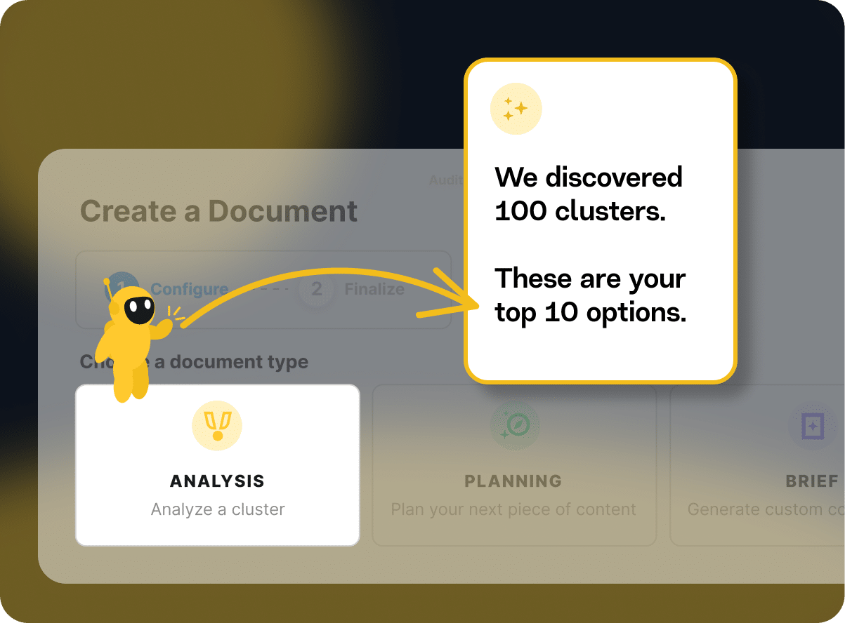 an image of marketmuse to create topic clusters for semantic seo