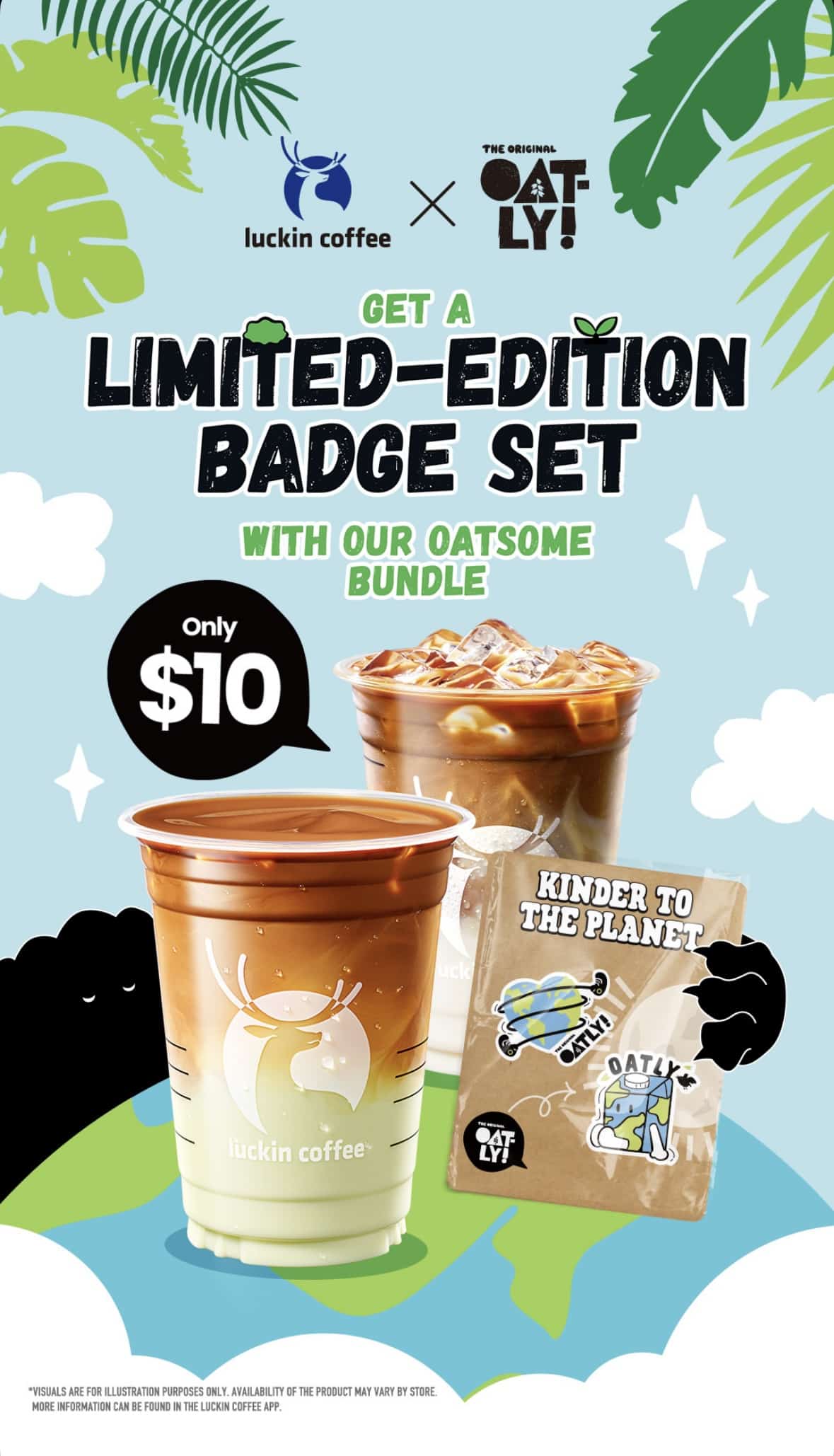 a screenshot of luckin coffee limited time promo on instagram stories as short-form content