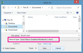 a screenshot of enabling macro workbook in excel