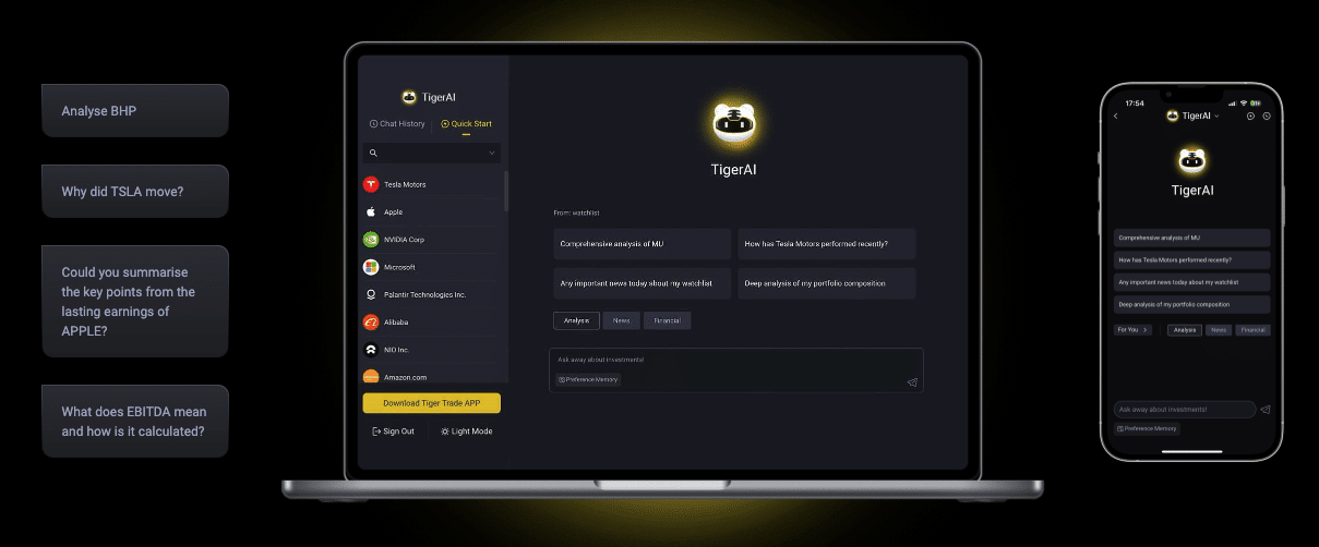 Tiger Brokers trading platform interface screenshot uploaded in September 2025