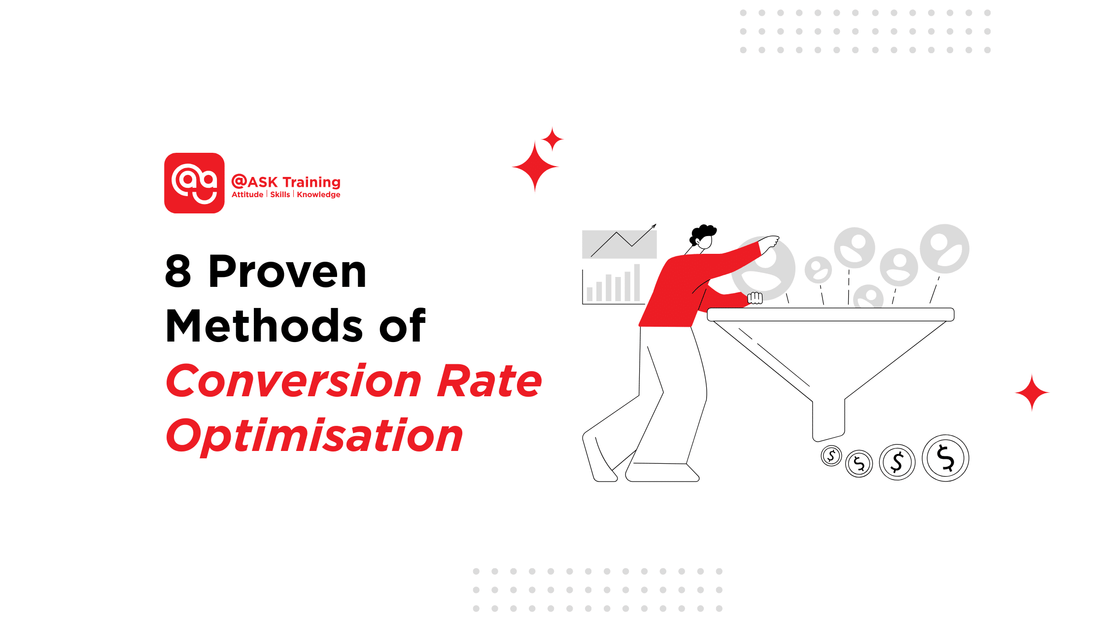 Poster for 8 proven methods of conversion rate optimisation