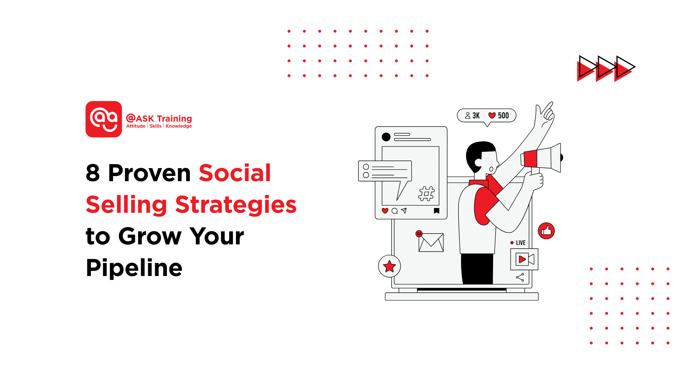 header banner for 8 proven social selling strategies