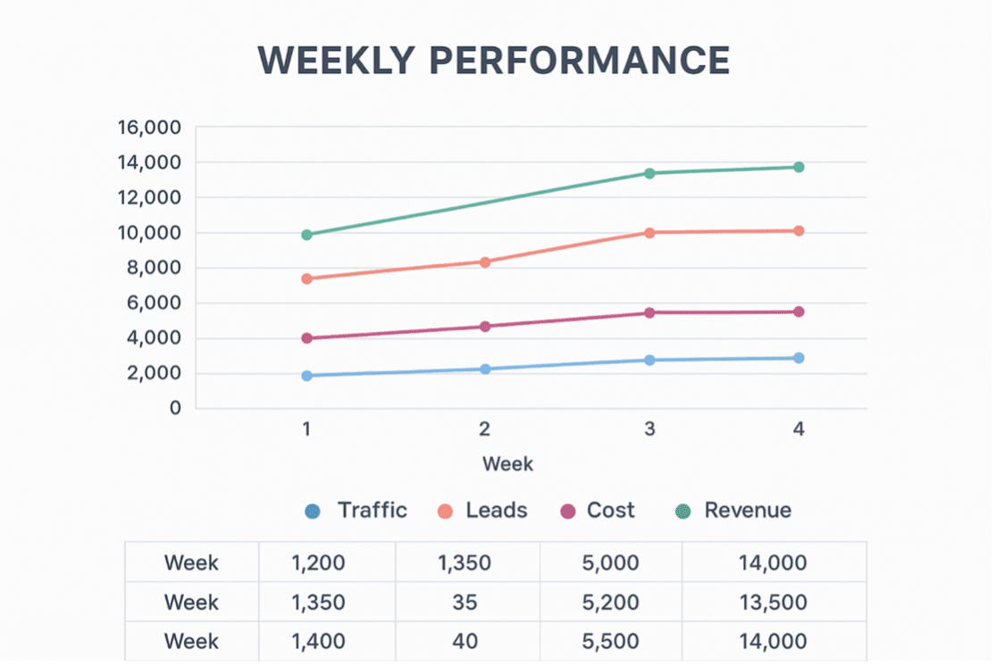 Example of a Digital Marketing Dashboard