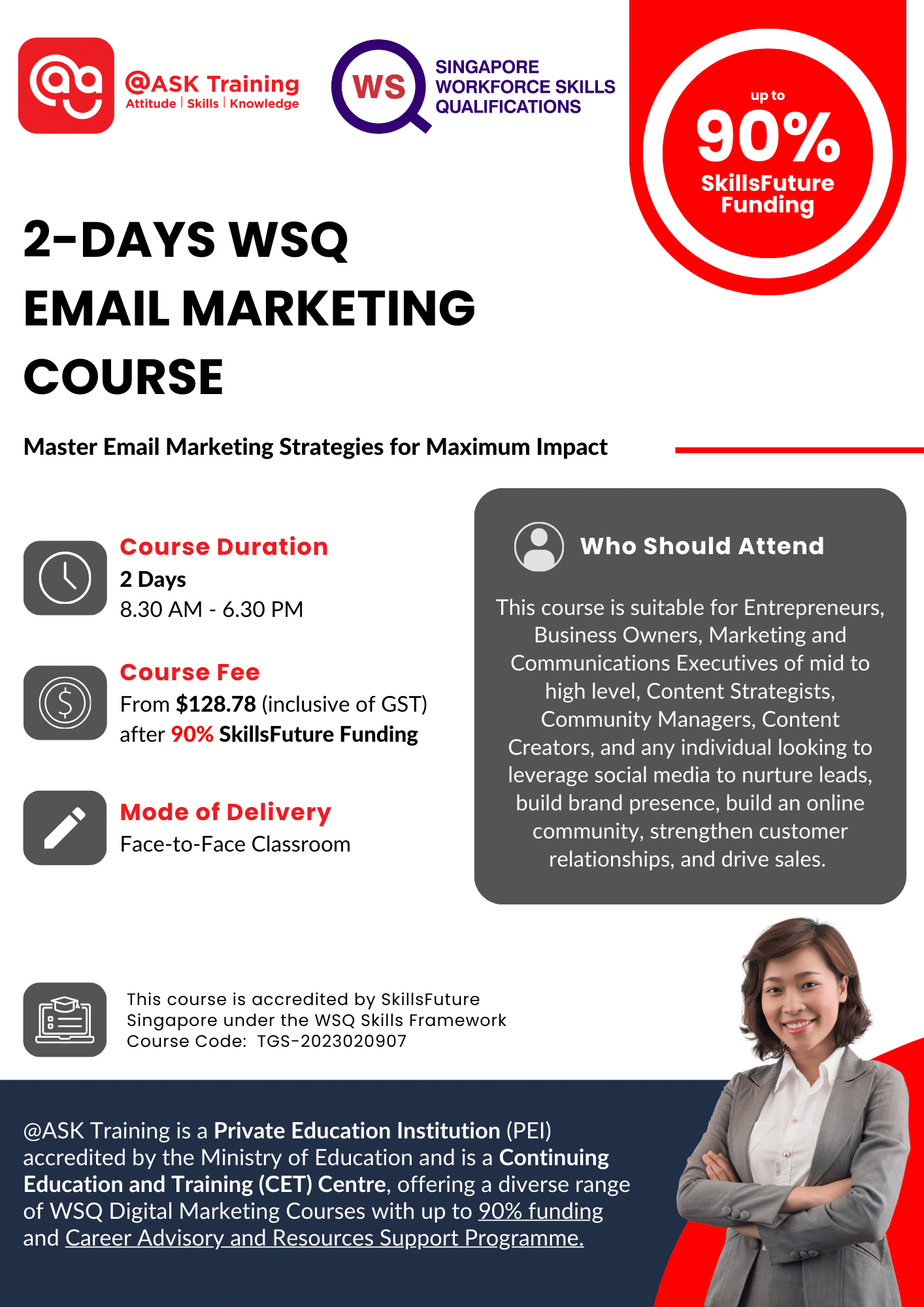 Email Marketing Course Brochure Cover