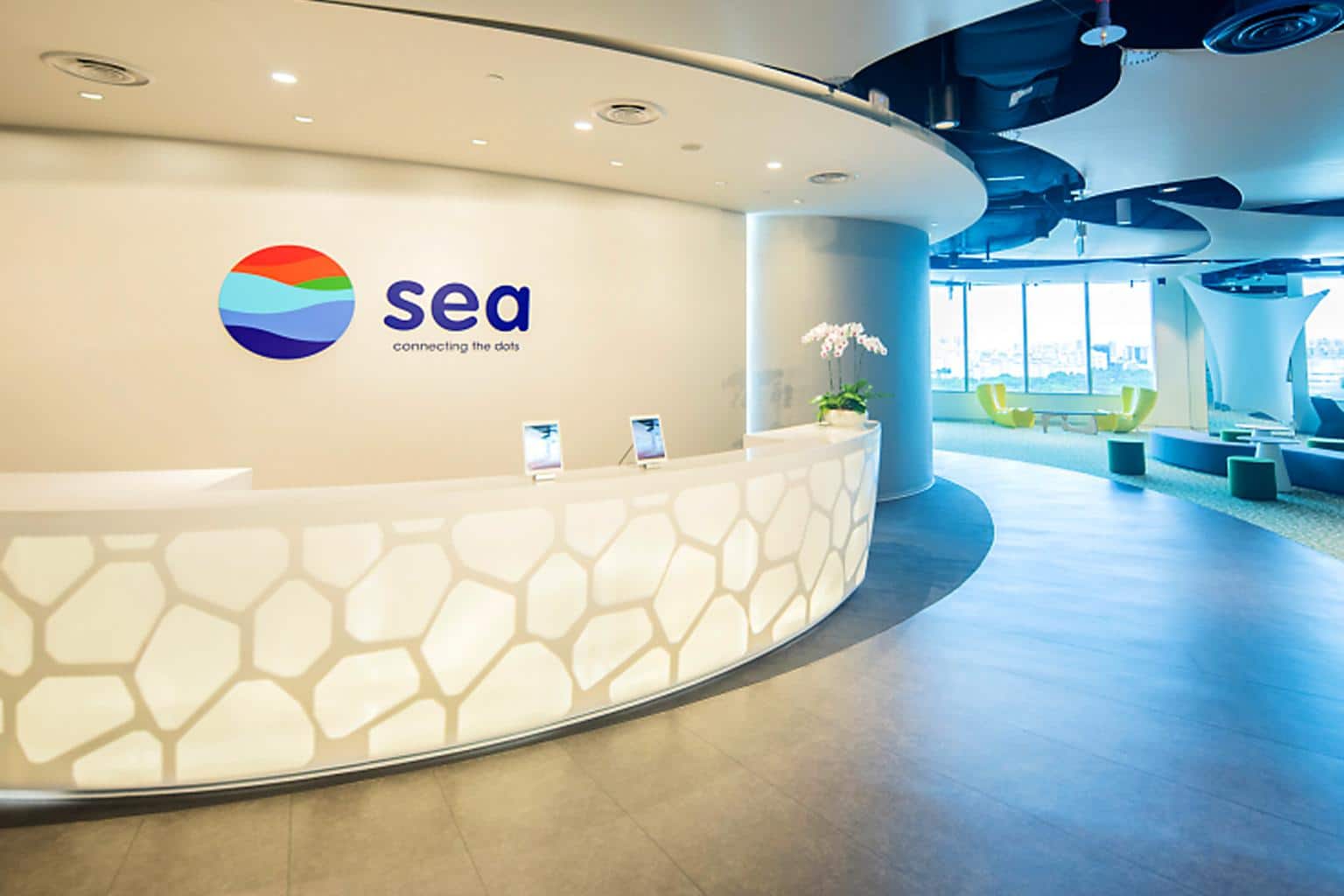 Sea Limited Singapore office interior signage