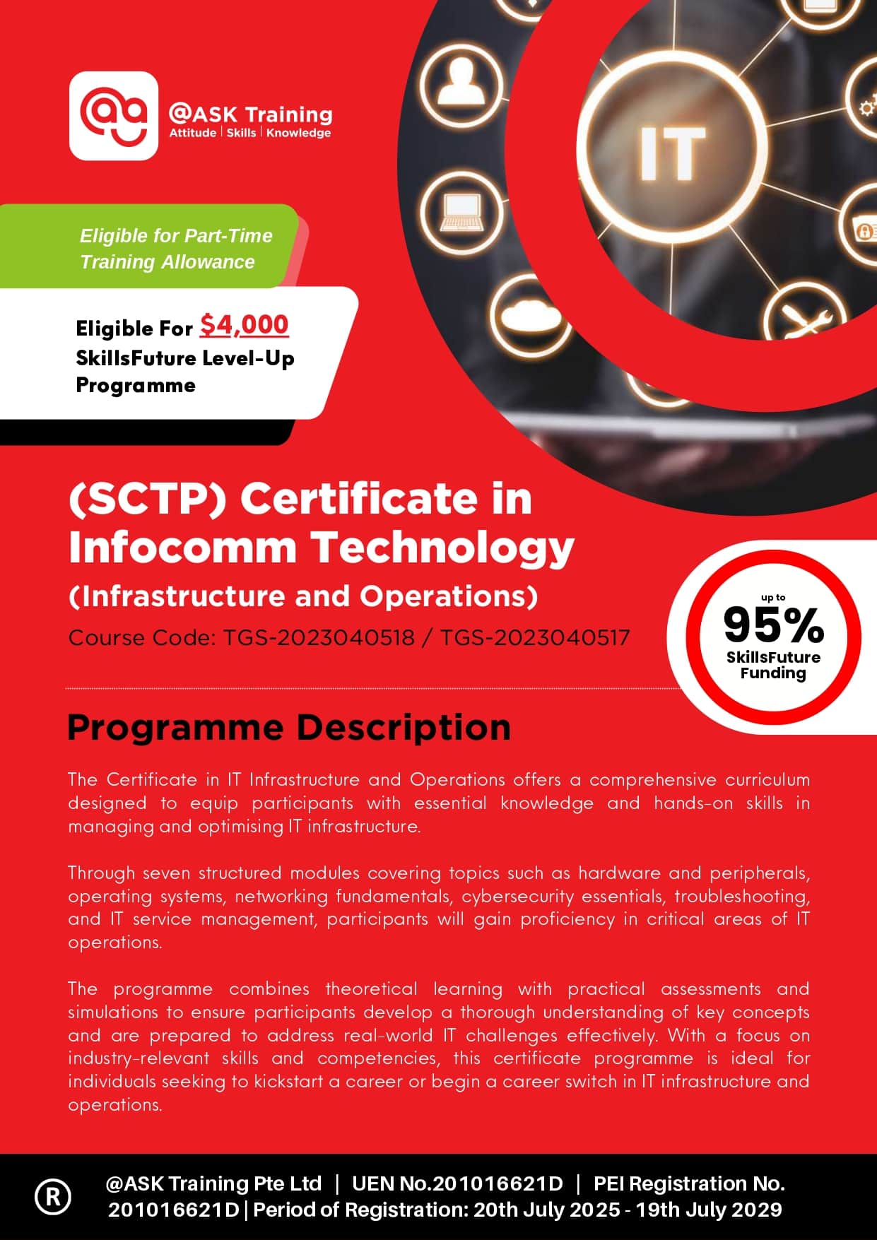 Certificate in Infocomm Technology (Infrastructure and Operations) Brochure Cover