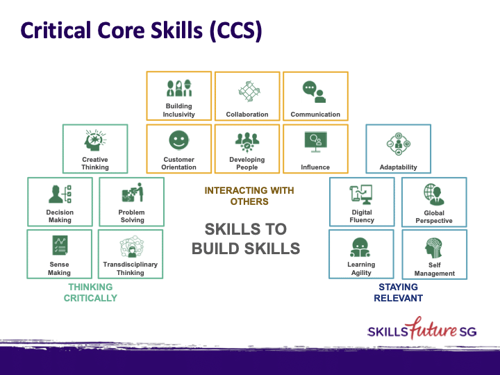 Critical Core Skills framework diagram