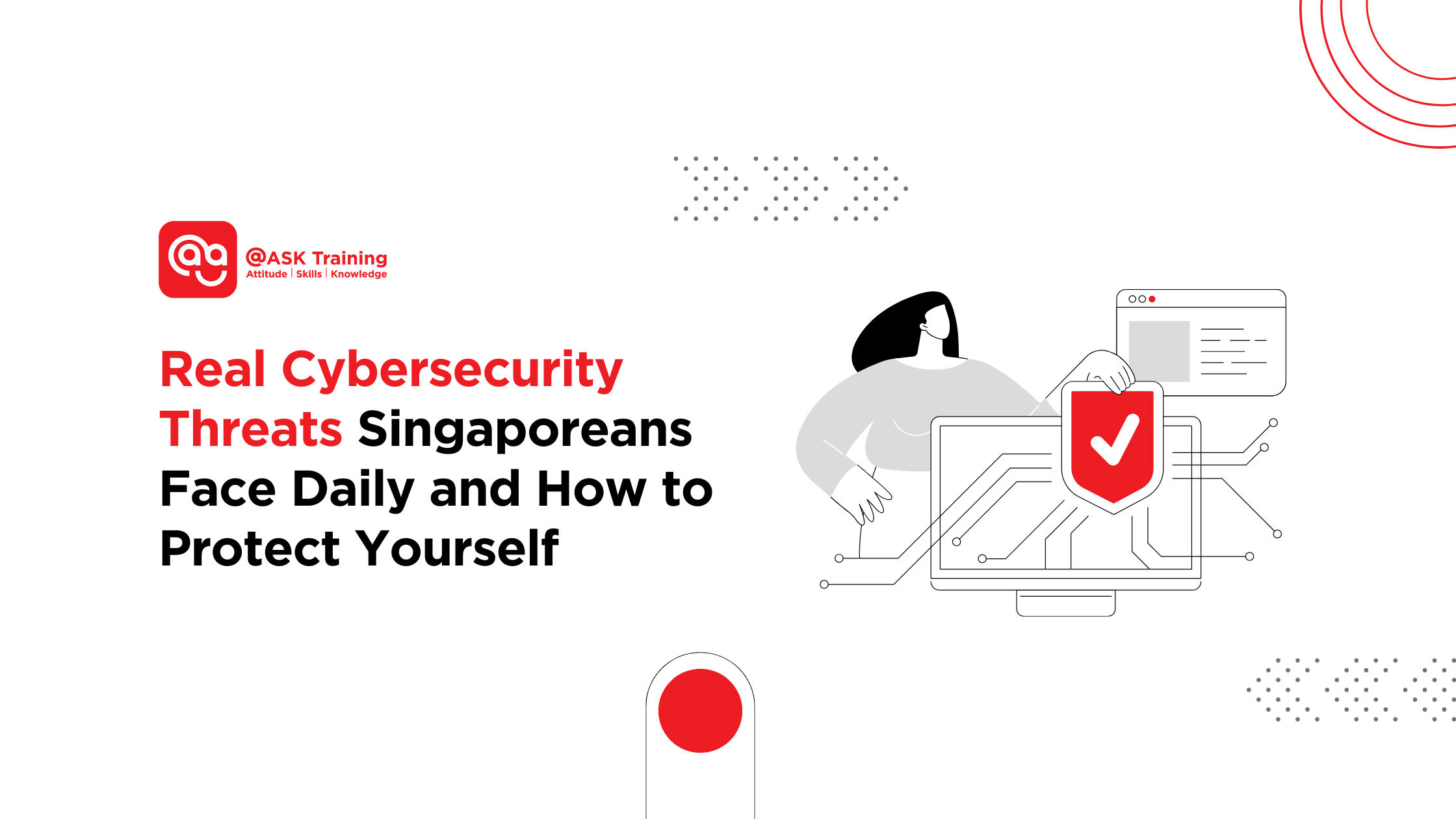 Cybersecurity threats in Singapore poster