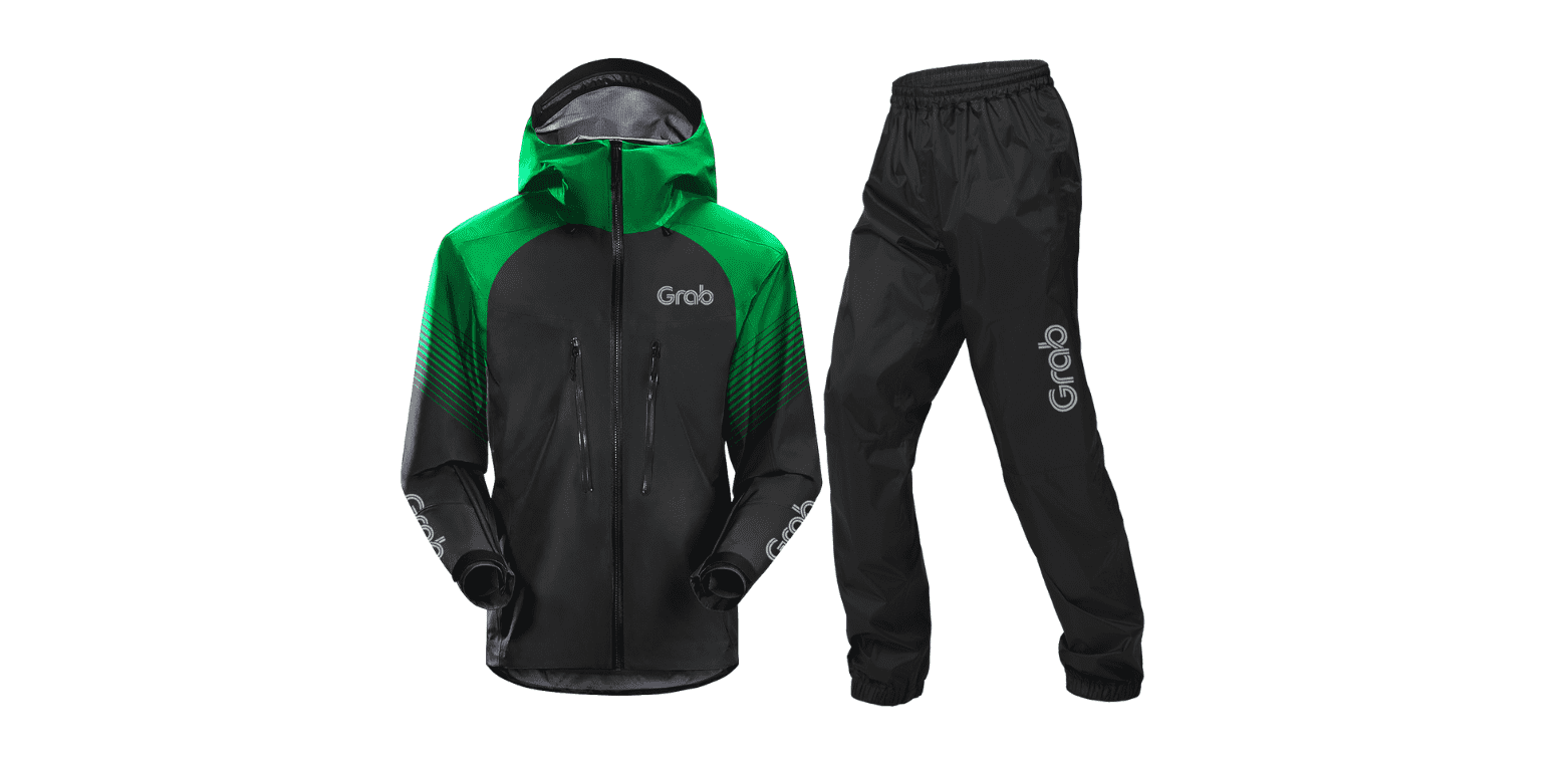 Grab branded rain jacket