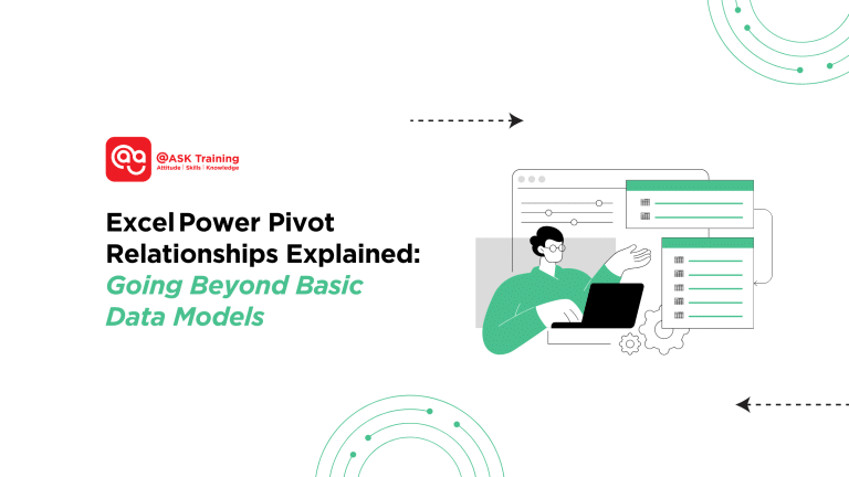 header banner for excel power pivot relationships with human elements